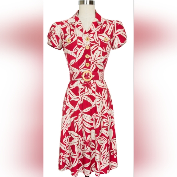 Trashy Diva Dresses & Skirts - Trashy Diva Sweetie Cactus Rouge Dress Size 14 GUC